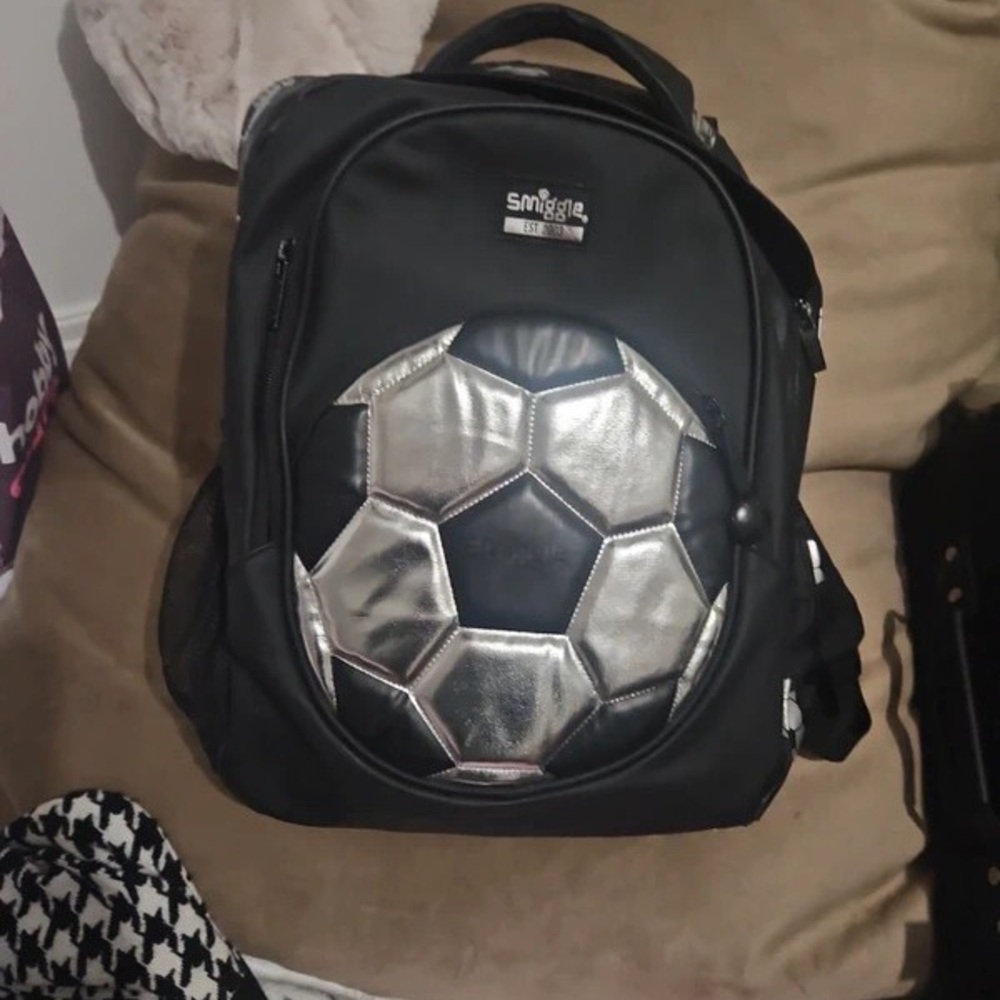 H&M Black and Silver Sports Backpack